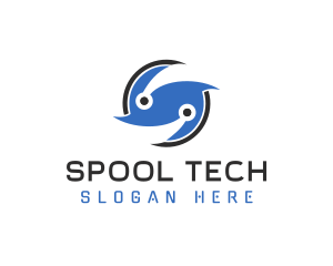 Tech Letter S logo design