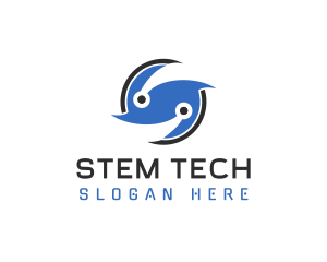 Tech Letter S logo design