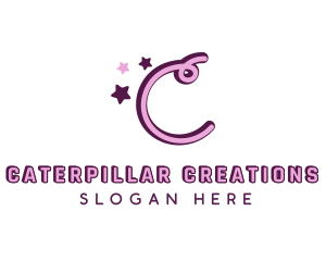 Feminine Star Letter C logo design