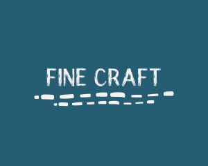 Underline Handwritten Craft logo design