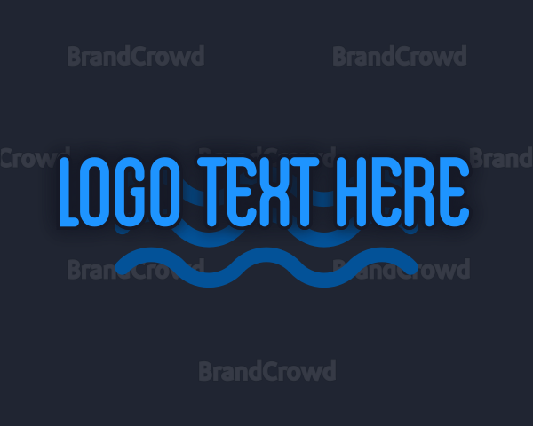 Playful Water Wave Logo