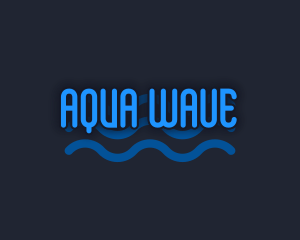 Playful Water Wave logo design