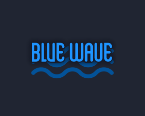 Playful Water Wave logo design