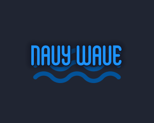 Playful Water Wave logo design