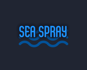 Playful Water Wave logo design