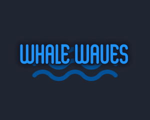 Playful Water Wave logo design