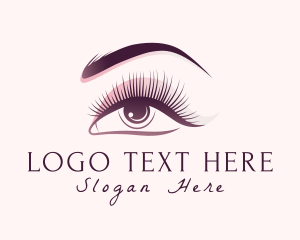 Lady - Woman Eyeshadow  Beauty logo design