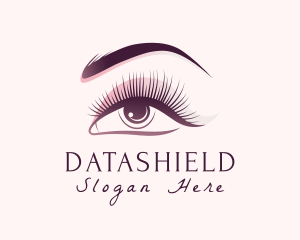 Woman Eyeshadow  Beauty Logo