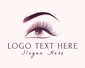 Woman Eyeshadow  Beauty Logo