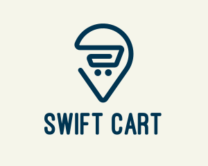 Grocery Cart Delivery logo design