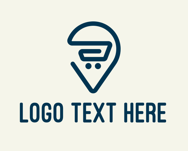 Online Shopping - Grocery Cart Delivery logo design