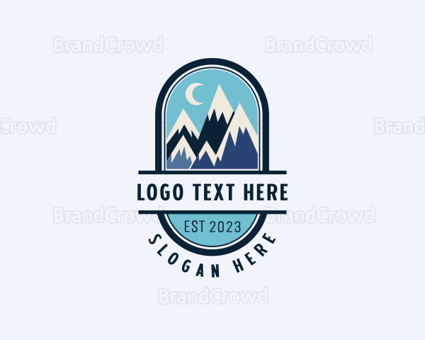 Mountain Peak Glacier Logo