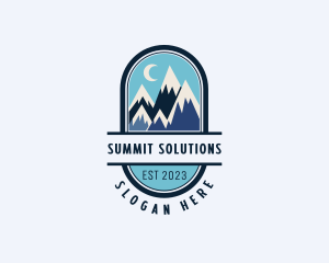 Mountain Peak Glacier logo design