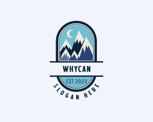 Tourist - Mountain Peak Glacier logo design