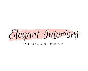 Elegant Beauty Watercolor logo design