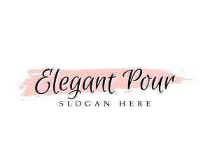 Elegant Beauty Watercolor logo design