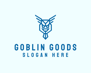 Goblin - Winged Goblin Bird logo design