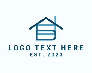 Leasing - House Contractor Business logo design