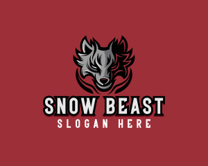 Wolf Beast Animal logo design