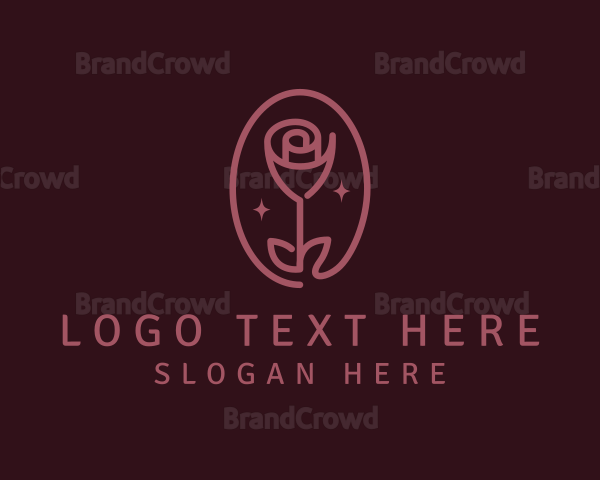 Floral Rose Flower Logo