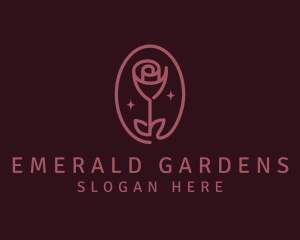 Floral Rose Flower logo design