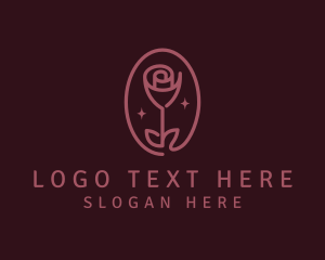 Organic - Floral Rose Flower logo design