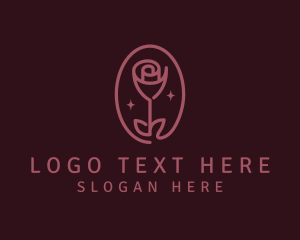 Floral Rose Flower Logo