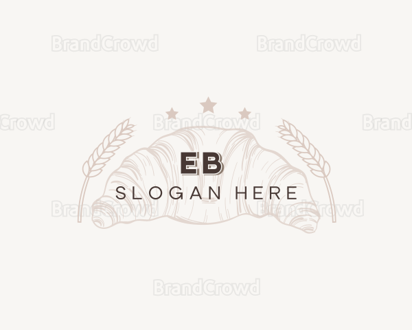 Croissant Wheat Bread Logo