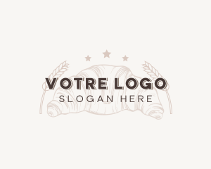 Croissant Wheat Bread Logo