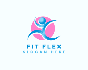 Running Exercise Fitness  logo design