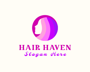 Haircare - Woman Salon Hair logo design