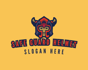 Helmet - Viking Man Helmet logo design
