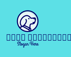 Dog Pet Monoline logo design
