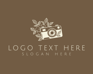 Leaf - Floral Camera Photo logo design