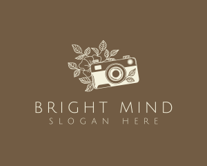 Floral Camera Photo Logo