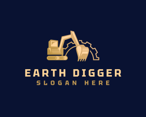 Digger - Excavator Digger Construction logo design