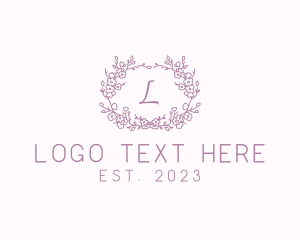 Flower Shop - Cherry Blossom Wedding Decoration logo design