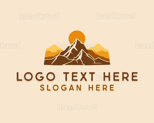 Sunset Mountain Hiking Logo