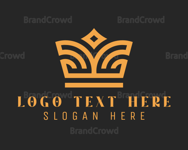 Luxury Gold Crown Logo