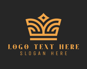 Luxury Gold Crown  Logo