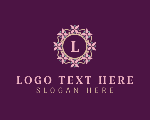 Wedding - Flower Wreath Gardener logo design