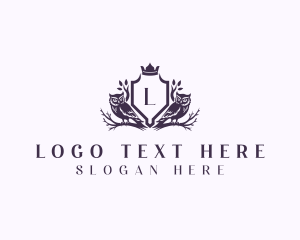 Upscale - Luxury Owl Bird logo design