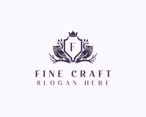 Luxury Owl Bird logo design