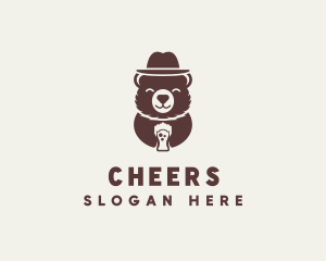 Beer Drinking Bear Logo