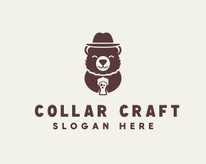 Beer Drinking Bear logo design