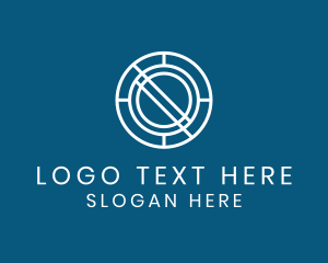 Digital Line Art Letter O Logo