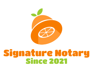 Harvest - Orange Citrus UFO logo design