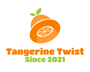 Tangerine - Orange Citrus UFO logo design