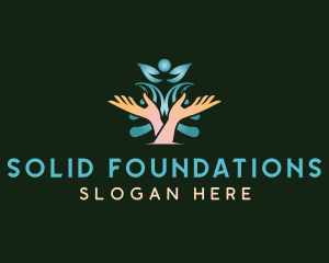 Lotus Hands Meditation Logo