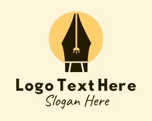 Copywriter - Pen Light Study Room logo design